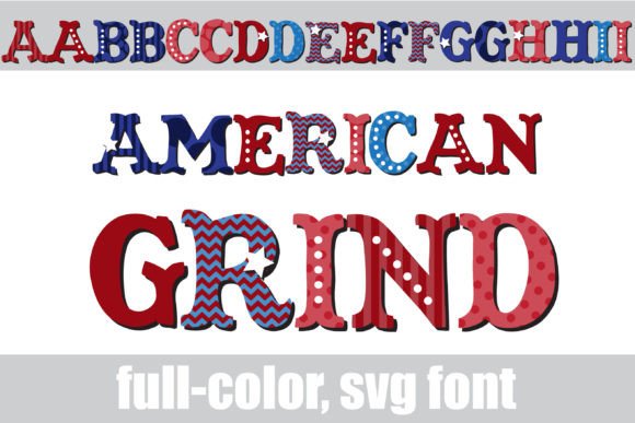 American Grind: A Retro Serif with Bold, Patriotic Character