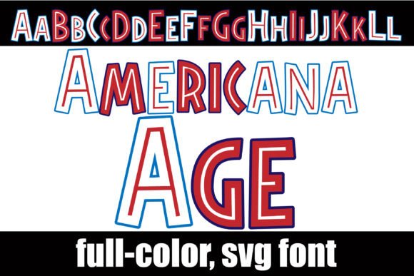 Americana Age: A Prehistoric Font with Patriotic Punch