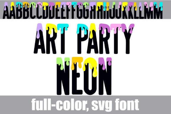 Art Party Neon: A Vibrant Sans Serif Dripping with Style