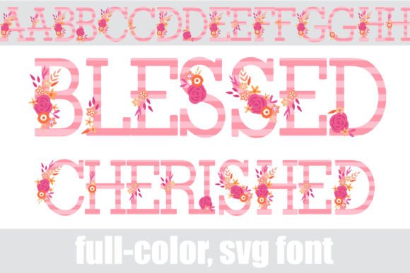 Blessed Cherished: Where Floral Serif Typography Meets Modern Design