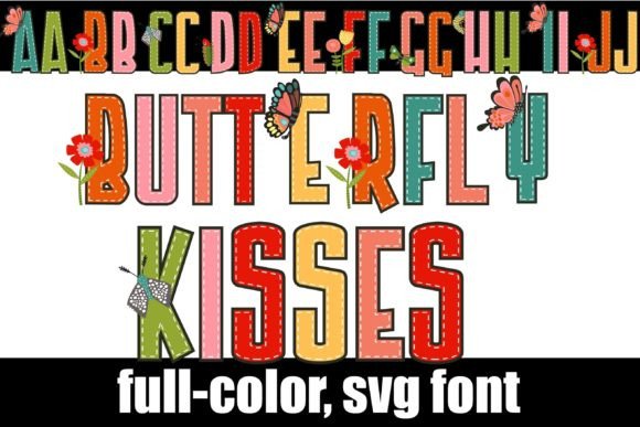 Butterfly Kisses: A Colorful Font for Summer Projects