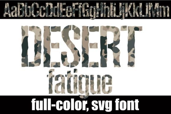 Desert Fatigue: A Stenciled Font for Rugged Design