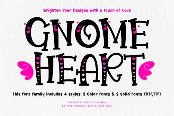 Gnome Heart: A Playful Typeface for Creative Projects