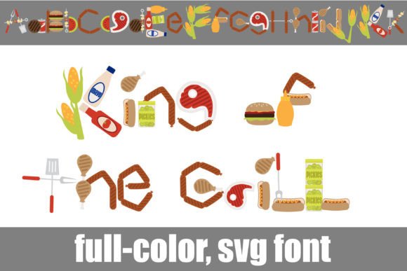King of the Grill: A Font That Sizzles on the Page