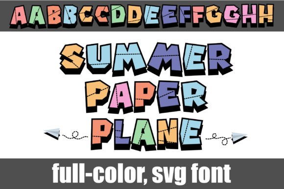 Summer Paper Plane: A Chunky 3D Font for Bold, Playful Designs