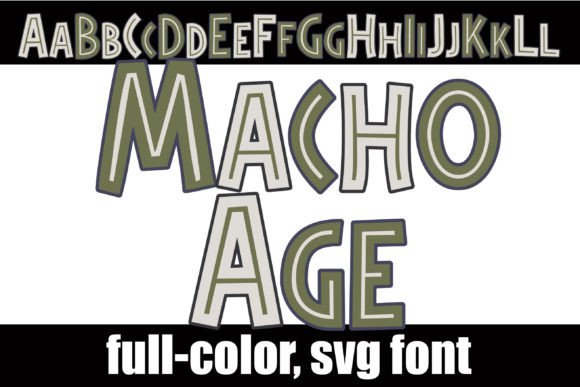 Unleash Prehistoric Power: The Macho Age Color Font