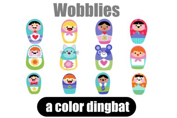Wobblies: A Full-Color Dingbat Font for Creative Projects